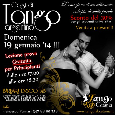 lezione gratuita di tango argentino a catania