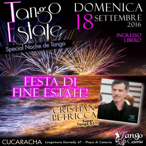 tango a catania milonga del 18 SETTEMBRE 2016