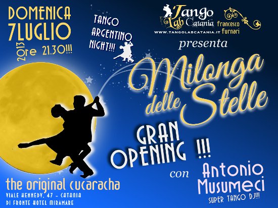 milonga delle stella catania tango estate 7 luglio 2013