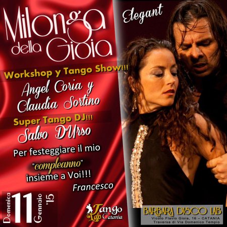 TANGO A CATANIA MILONGA DEL 11 gennaio 2015