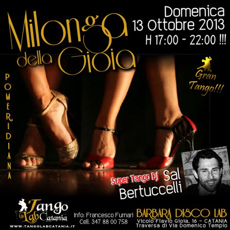 milonga della gioia tango a catania 13 ottobre 2013