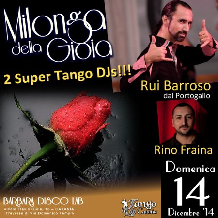 TANGO A CATANIA MILONGA DEL 14 dicembre 2014