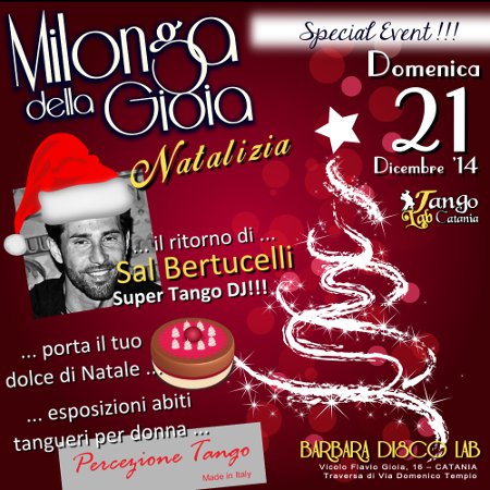 MILONGA NATALIZIA A CATANIA 21 dicembre 2014