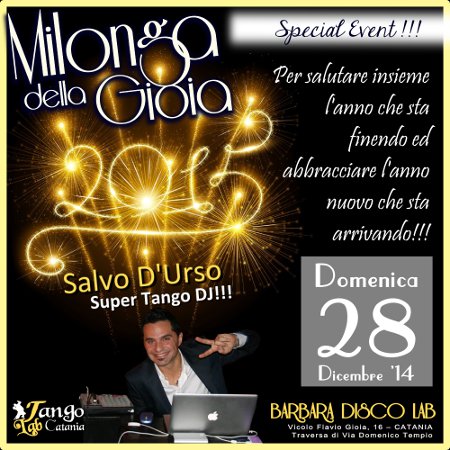 TANGO A CATANIA MILONGA DEL 28 dicembre 2014