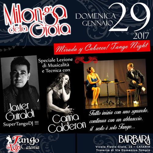 tango a catania milonga del 29 GENNAIO 2017