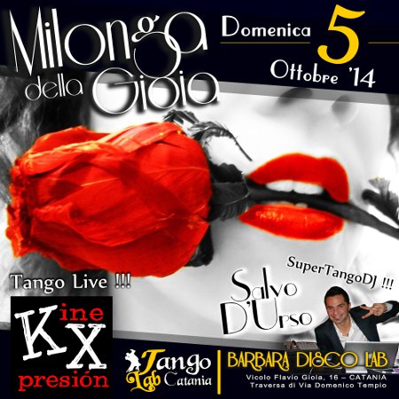 TANGO A CATANIA MILONGA DEL 5 ottobre 2014