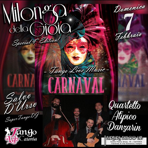 Serata di Tango di Carnevale a Catania 7 febbraio 2016